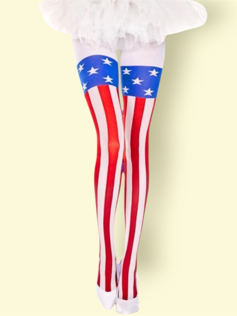 Music Legs American Flag Pantyhose Tights